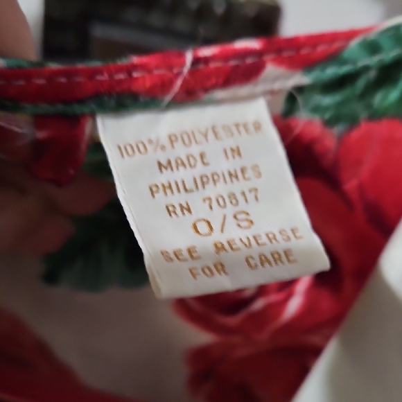 Floral Kimono Robe with Red Roses - Picture 3 of 6